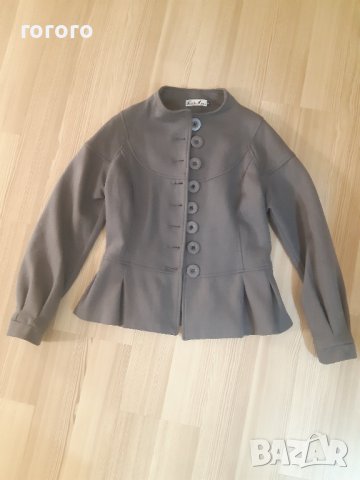 Сиво палтенце С размер