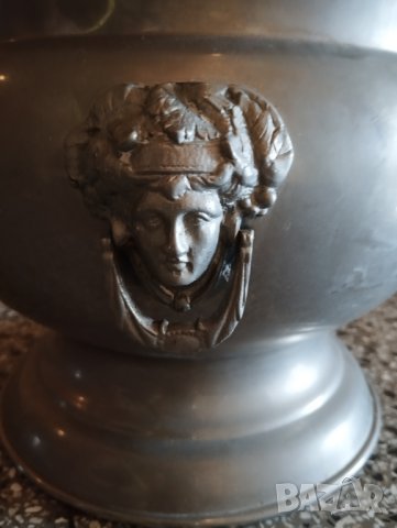 голяма месингова кашпа, снимка 3 - Антикварни и старинни предмети - 41084529