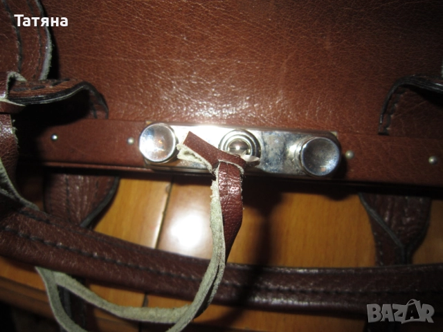 чанта  /ТИП- МЕДИЦИНСКА- межанизъм за заключване и ключе;кожени аксесоари;чанта -бамбук;Чанта МАNGO , снимка 6 - Чанти - 51635160