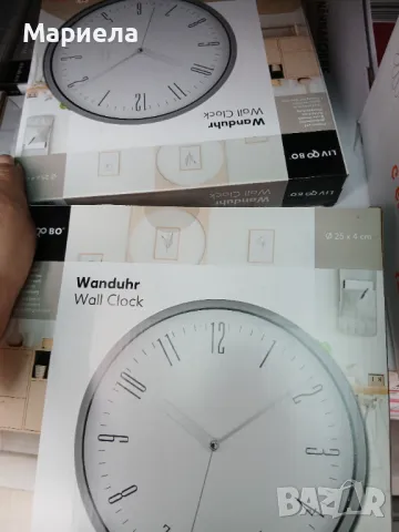 Стенен часовник с плавен механизъм / Безшумен стенен часовник / Тих часовник за стена, снимка 3 - Стенни часовници - 49825846