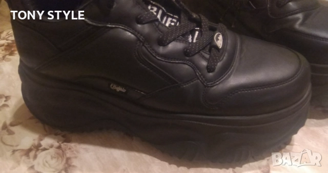 BUFFALO LONDON Оригинал Нови Мъжки Високи Кожени Сникърси 44 , снимка 16 - Маратонки - 51629495