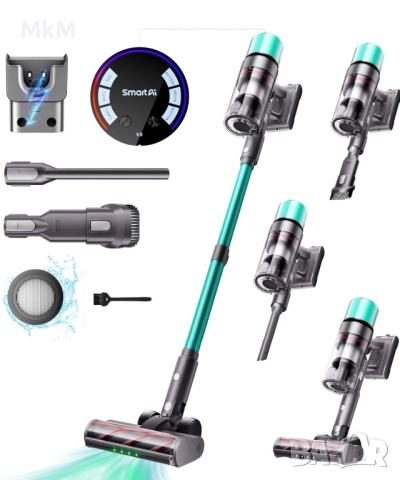 SmartAI V5 безкабелна прахосмукачка, 55 Kра/600 W/80минути , снимка 3 - Прахосмукачки - 52266027
