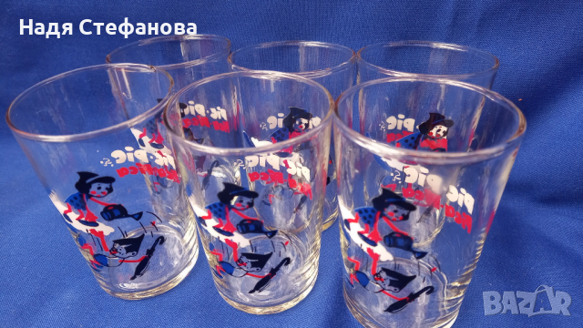 Детски комплект стъклени чаши, вода, безалкохолно с щампа, снимка 1 - Колекции - 44530897