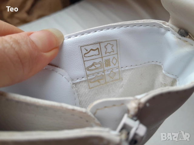 Немски Ботуши Lascana, нови естествена кожа, бели, размер 38 връзки и цип, снимка 7 - Дамски ботуши - 52898374