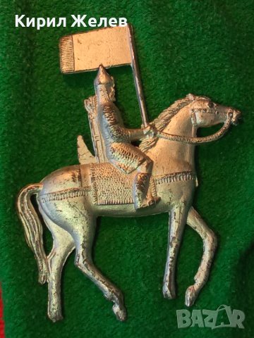 СТАРА ФИГУРКА ОЛОВЕН ВОЙНИК КОННИК РИЦАР ЗНАМЕНОСЕЦ ВОИН за КОЛЕКЦИЯ ДЕКОРАЦИЯ 25846, снимка 13 - Колекции - 38151947