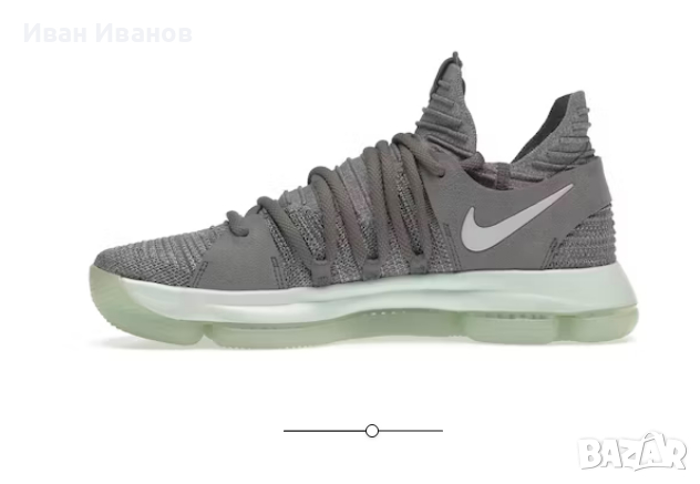 Nike KD 10 Cool Grey Igloo оригинални маратонки номер 40,5 -41, снимка 7 - Маратонки - 44827435