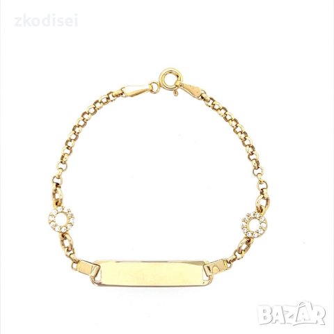 Златна детска гривна 2,69гр.13,5см. 14кр. проба:585 модел:21905-1