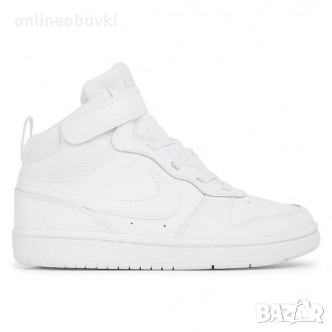 НАМАЛЕНИЕ!!!Високи детски спортни обувки NIKE COURT BOROUGH Бяло №31, снимка 1