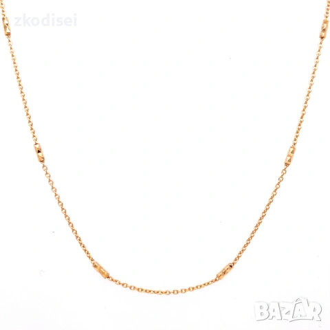 Златен синджир 2,22гр. 44,0см. 14кр. проба:585 модел:37710-3, снимка 2 - Колиета, медальони, синджири - 53736391