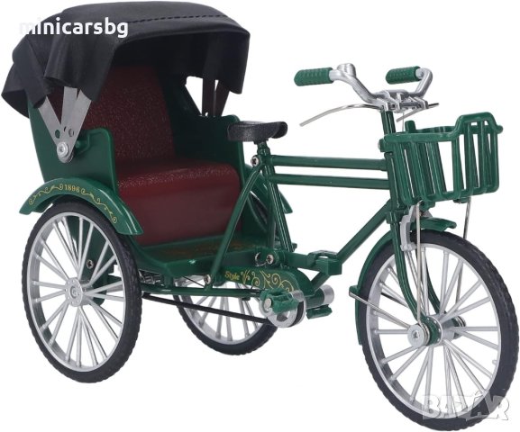 Метални колела триколка - рикша в ретро стил, снимка 2 - Колекции - 30110739