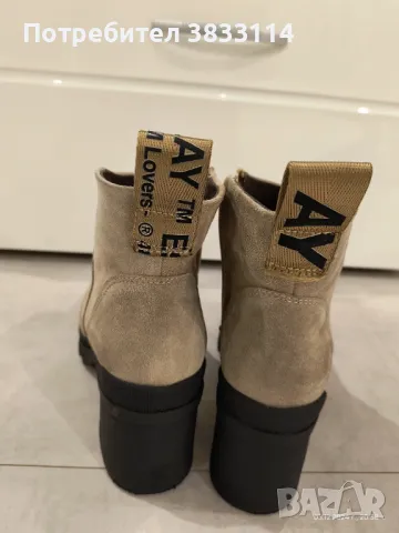 Дамски боти естествен велур Josef Seibel, снимка 3 - Дамски боти - 48214443