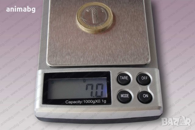 ANIMABG Везна от 0,1g до 1kg, снимка 4 - Други - 2319985