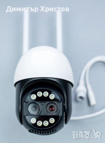 Външна камера RobiCam Dual Lens 8MP, с двойна леща, с 8x оптично приближаване, снимка 6 - IP камери - 53164060