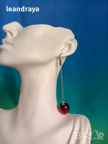 Обеци череши, снимка 5 - Обеци - 46641495