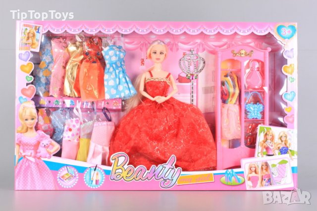 Кукла Барби с много рокли и гардероб