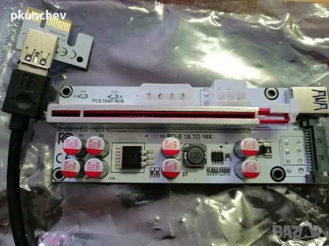 PCI адаптерна платка 15pin RISER за видеокарти, снимка 3 - Други - 40162064