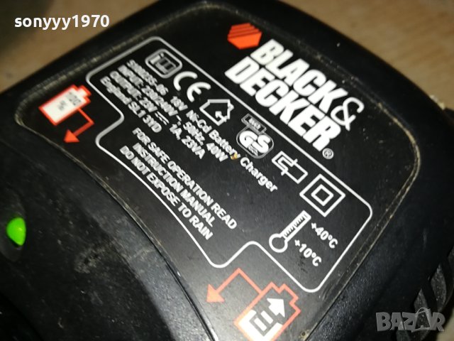BLACK DECKER-CHARGER & BATTERY PACK 0907230826, снимка 3 - Винтоверти - 41492838