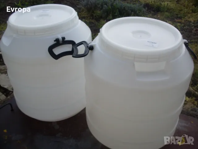 Пластмасови бидони за хранителни продукти- 80л., снимка 2 - Бидони, бурета и бъчви - 49778706