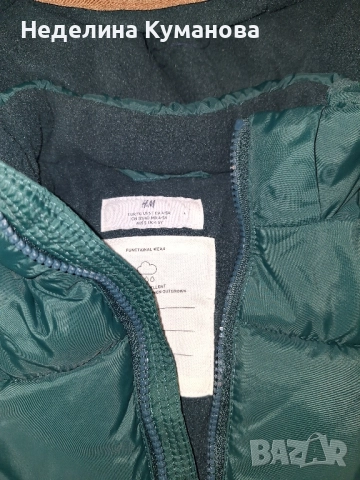 Зимно детско яке 4/5г. H&M. НОВО, снимка 5 - Детски якета и елеци - 51859133
