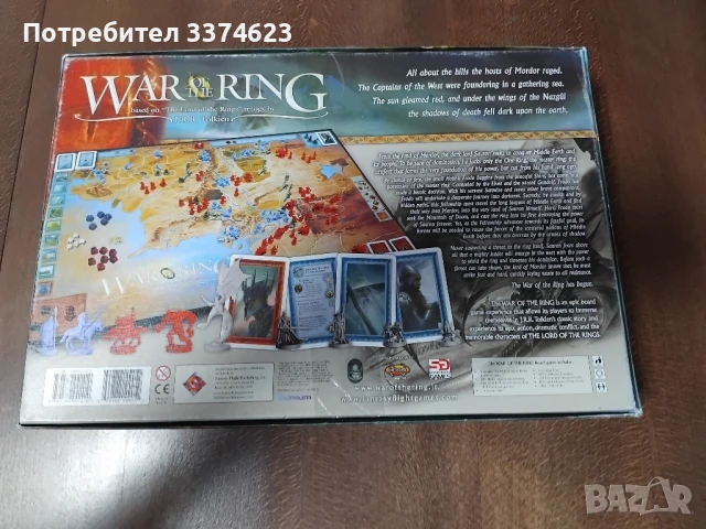 War of the ring - първо издание. Настолна игра по Властелина на пръсте, снимка 4 - Настолни игри - 51078108