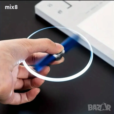 Химикал фиджет спинър с фенерче, снимка 2 - Ученически пособия, канцеларски материали - 52857043