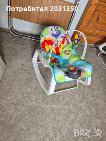 Бебешки шезлонг Fisher Price тропическа гора - лъвче, снимка 6 - Детски шезлонги - 47371620