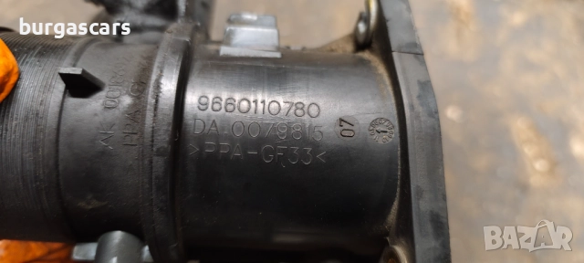 Дроселова клапа 9660110780 Peugeot 407 2.0 HDI - 120лв, снимка 3 - Части - 52027832