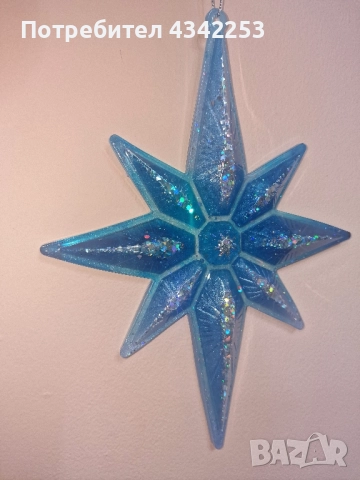 големи коледни звезди за елха от епоксидна смола , снимка 2 - Декорация за дома - 52357289