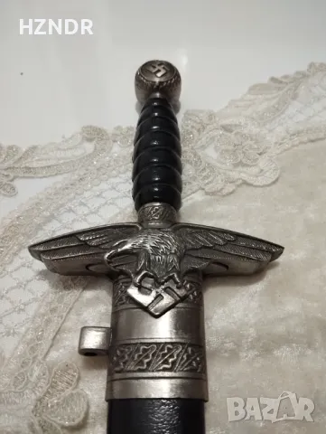 Кинжал хитлерийска свастика гравиран орел и счупен кръст, снимка 5 - Антикварни и старинни предмети - 50146690