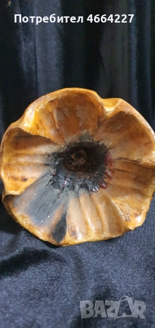 Уникален дървен бокал, снимка 2 - Декорация за дома - 52589284