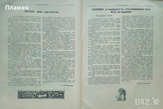Български сиракъ. Популярно илюстровано списание. Кн. 1-2, Кн. 9-10 / 1928, снимка 9 - Антикварни и старинни предмети - 52837346