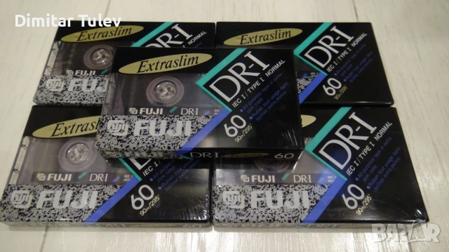 Аудио касети FUJI DR-I Extraslim 60 5 броя, снимка 2 - Аудио касети - 53396323