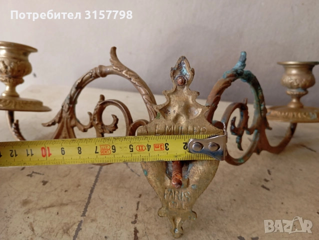 Барокови свещници за пиано комплект, снимка 7 - Други ценни предмети - 46758780