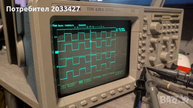 Tektronix TDS 420A - 4 канален 200MHz осцилоскоп., снимка 2 - Друга електроника - 50814331