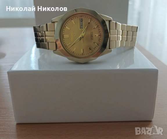 МЪЖКИ РЪЧЕН АВТОМАТИЧЕН ЧАСОВНИК SEIKO 5, снимка 6 - Мъжки - 51638932