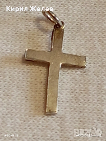 Сребърна висулка кръст нежен елегантен дизайн 52461, снимка 5 - Колиета, медальони, синджири - 52707970