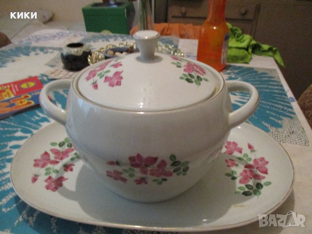 Плато и супник порцелан