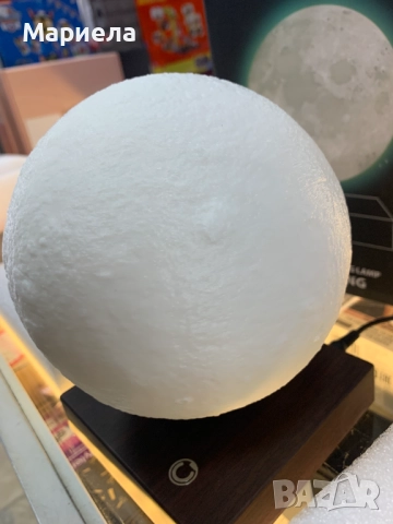 3D led лампа INNARA INN-37 тип Луна с магнитна левитация, 16 цвята, снимка 6 - Други - 46169634