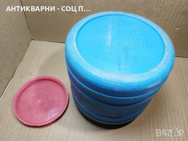 Старо Соц Българско Пластмасово Буре, Бидонче. / 18 Литра. / НОМЕР 1674. , снимка 6 - Антикварни и старинни предмети - 53782100