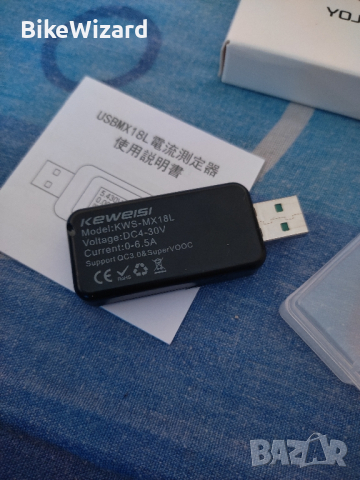Yojock USBMX18L USB тестер метър 4-30V 0-6.5A PD QC НОВ, снимка 3 - Друга електроника - 44631804