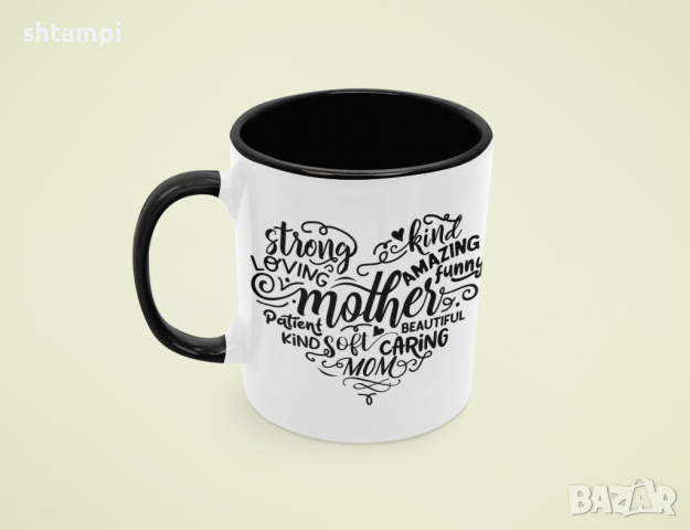 Чаша Heart Mother Words 1,Любов,Подарък,Рожден Ден,Изненада,Мама,Майка,Обич,Празник,, снимка 6 - Чаши - 36342479