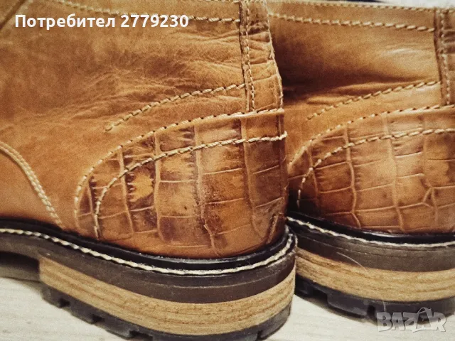 Мъжки Боти VAN BEERS N 44, от естествена кожа, снимка 6 - Ежедневни обувки - 49226322