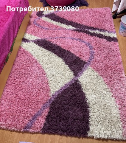 Shaggy килим в розови нюанси, снимка 1 - Килими - 42568708