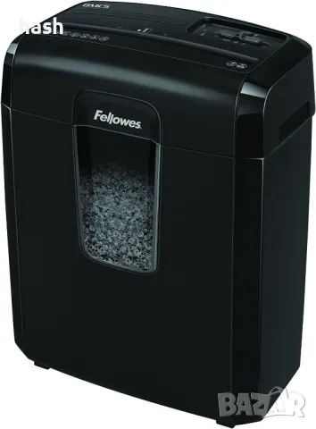 Шредер Fellowes Micro Cut 8 MC, до 8 листа А4, раздробява карти/хартия/телчета/, кошче за отпадъци с, снимка 3 - Друга електроника - 49347620
