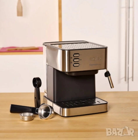 Еспресо машина Solac CE4481 – 20 бара налягане, 850W и 1,6L резервоар, снимка 7 - Друга електроника - 51895484