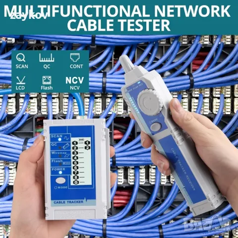 NCV мрежов кабелен тестер за CAT5 CAT6 CAT7 CAT8, многофункционални мрежови тестери, снимка 2 - Други инструменти - 47636253