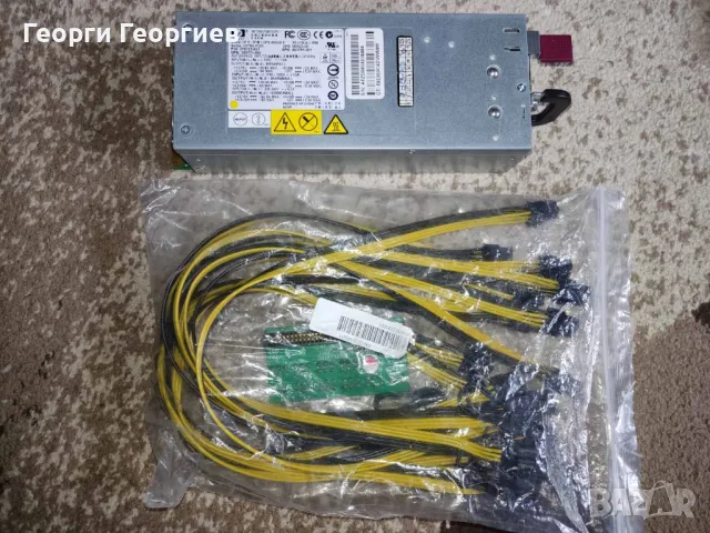 Захранване HP 1000W с 10 кабела с букси 6+2 пина и стартираща платка, снимка 8 - Захранвания и кутии - 50385858