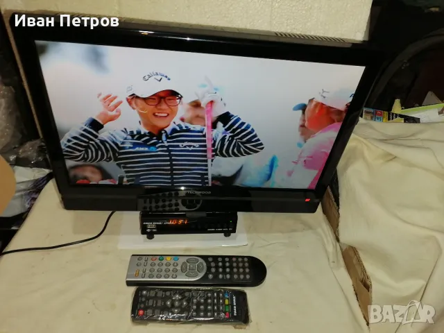 Продавам портативно ТВ с ДВД  TEHWOOD LED  16'' за кола и дома 