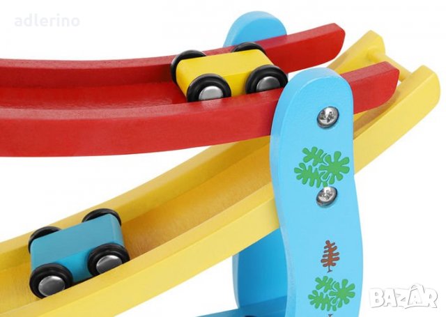 Детска игра Авто-пързалка, пързалка за колички, дървена писта, детска писта, снимка 4 - Коли, камиони, мотори, писти - 34447268