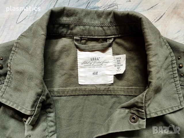 Зелена риза с капси, снимка 2 - Ризи - 44778147